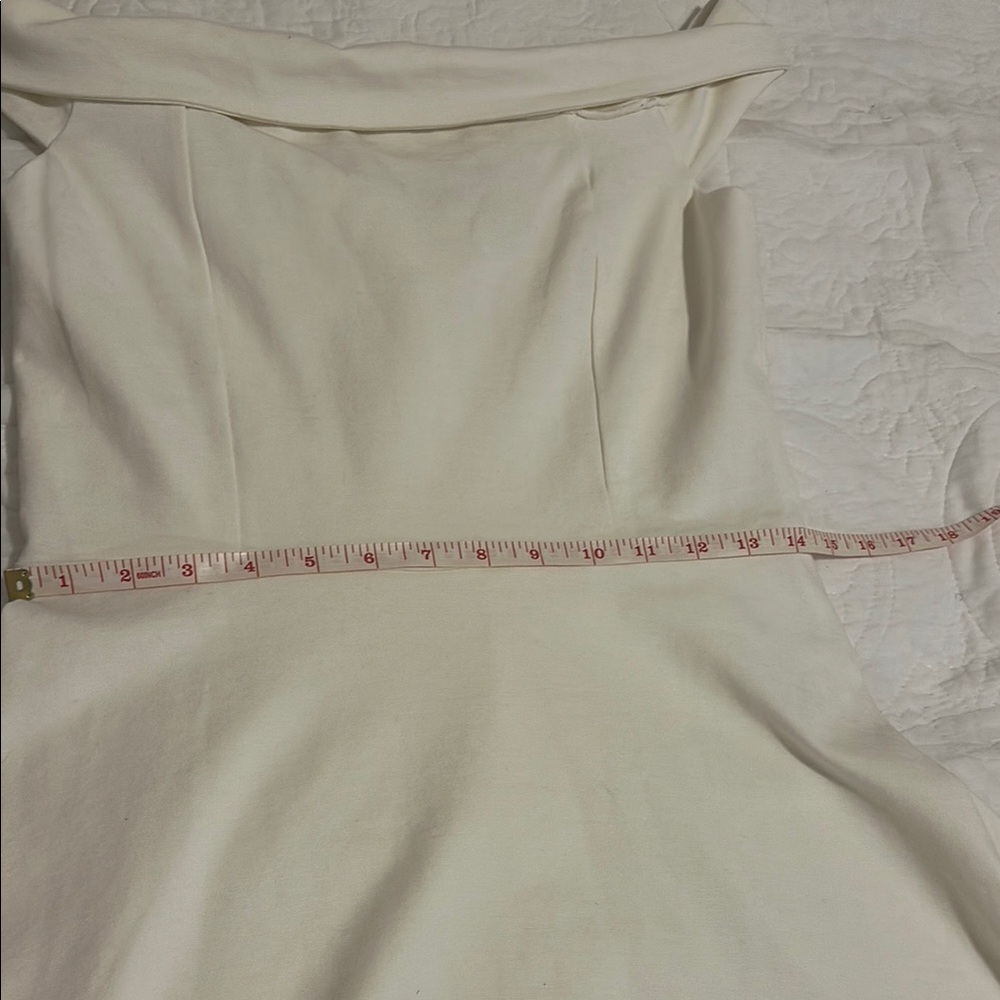 Lulu's size M beige woman A-Line Cap Sleeve Mini Dress - Picture 9 of 9